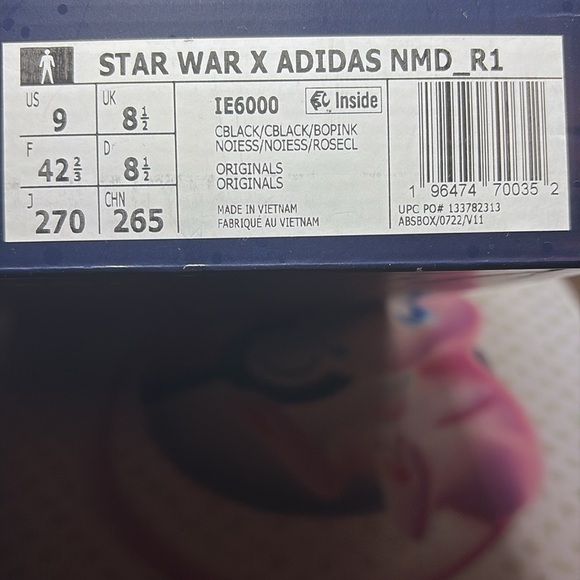 Star Wars x adidas men’s  nmd r1 ie6000 size 9us - Picture 6 of 6